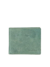 PRIMROSE Leather Slim Wallet, Minimalist Design, Sage Green